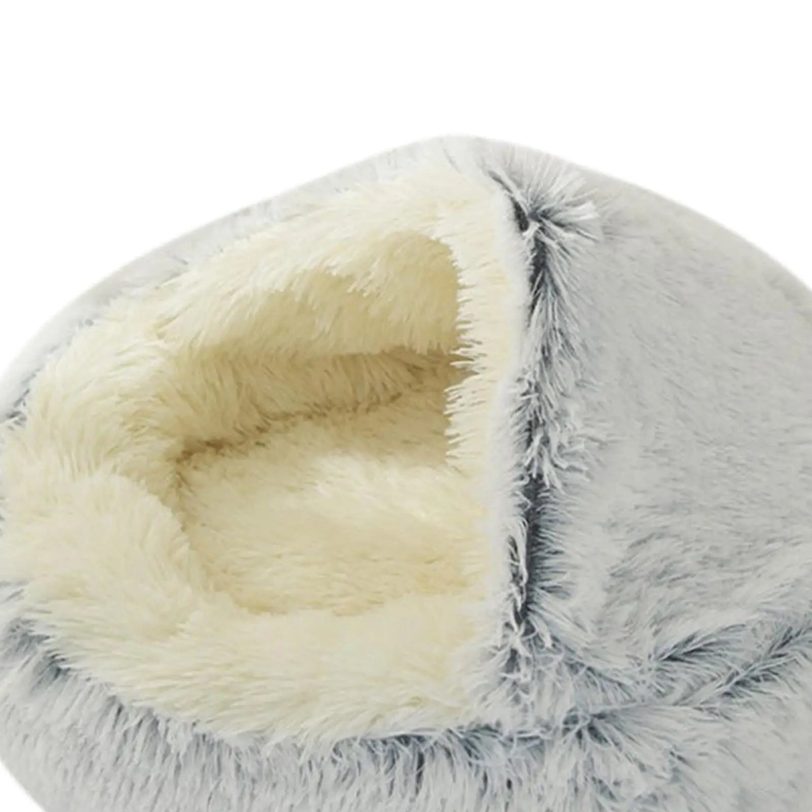 Self Warm Plush Hooded Pet Bed Round Fluffy Soft Cat Cushion Dog 1 Zpaxo
