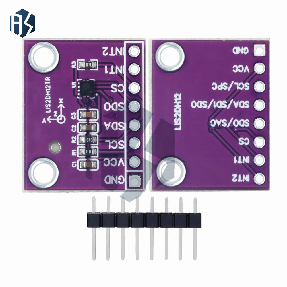 LIS2DH12TR Triaxial Accelerometer Module ADXL345 Alternative Sensor Zpaxo