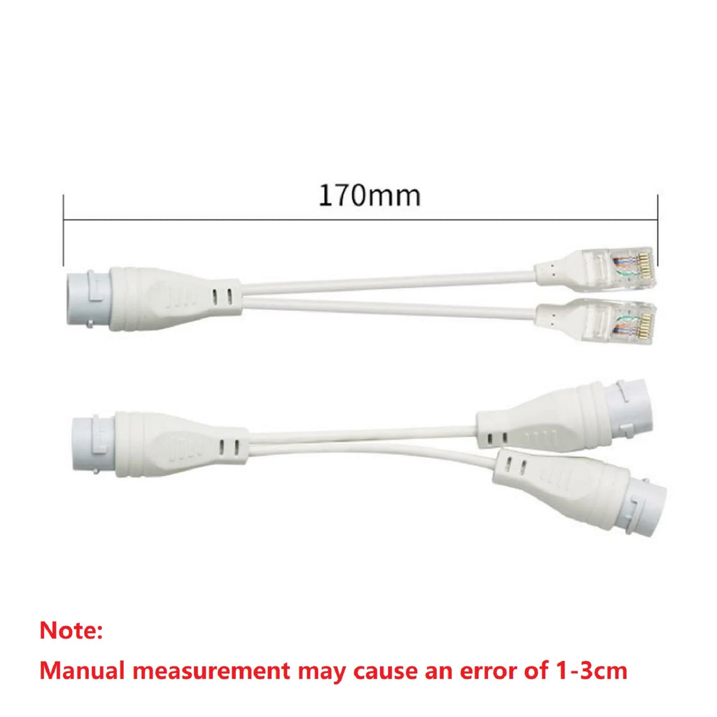 1 2 Adapter Network Splitter Poe Switch Connector Rj45 Outdoor