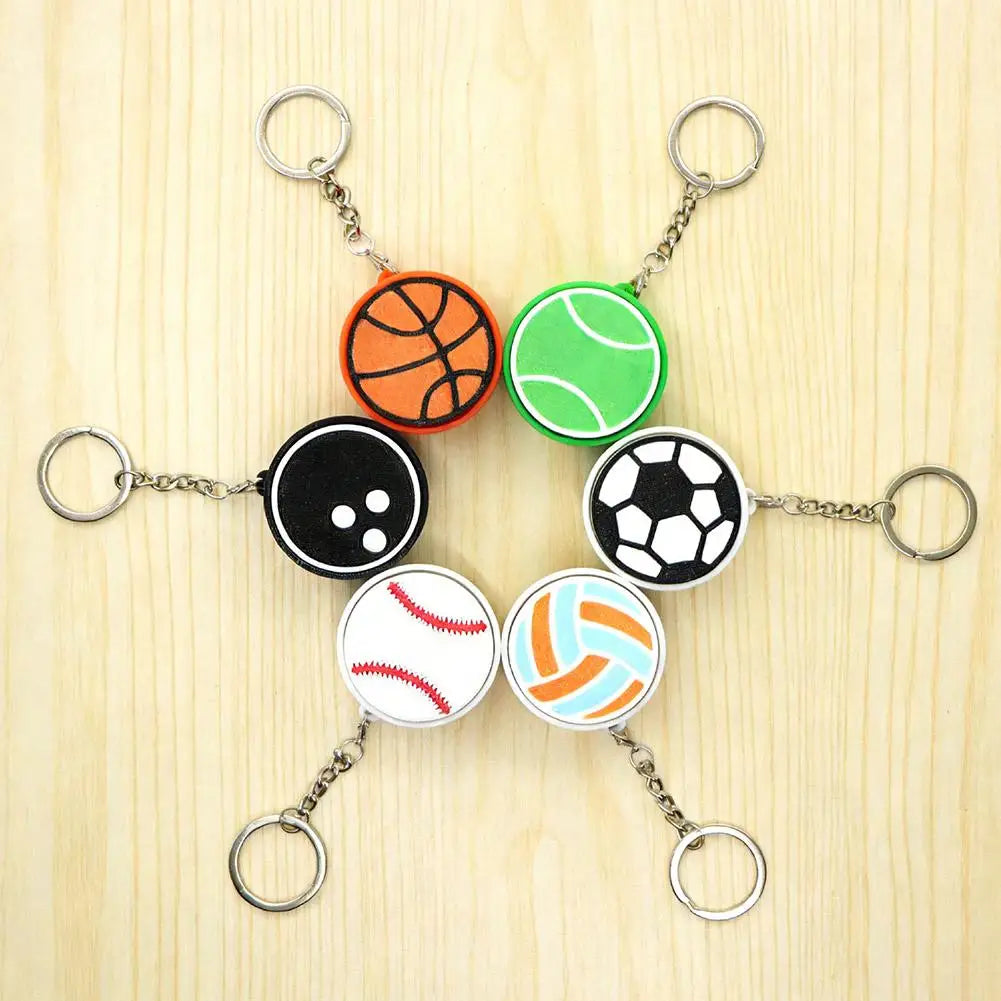 Sports Ball Keychain – Football, Basketball & Baseball Sports Keychain Zpaxo