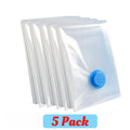 Thickened Vacuum Storage Organizer Bags Travel Suitcases Essentials, Wardrobe Clothes Compression Packaging Sealing Bag Zpaxo only 5pcs bags 80x100cm