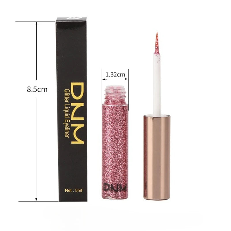 16 Colors Diamond Liquid Eyeliner Professional Silver Green Shiny