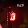 Bicycle Waterproof Night Riding Light Illumination Front Lights Brake Warning Mountain Road Bicycle Rear Lights Riding Equipment Zpaxo Warning tail light
