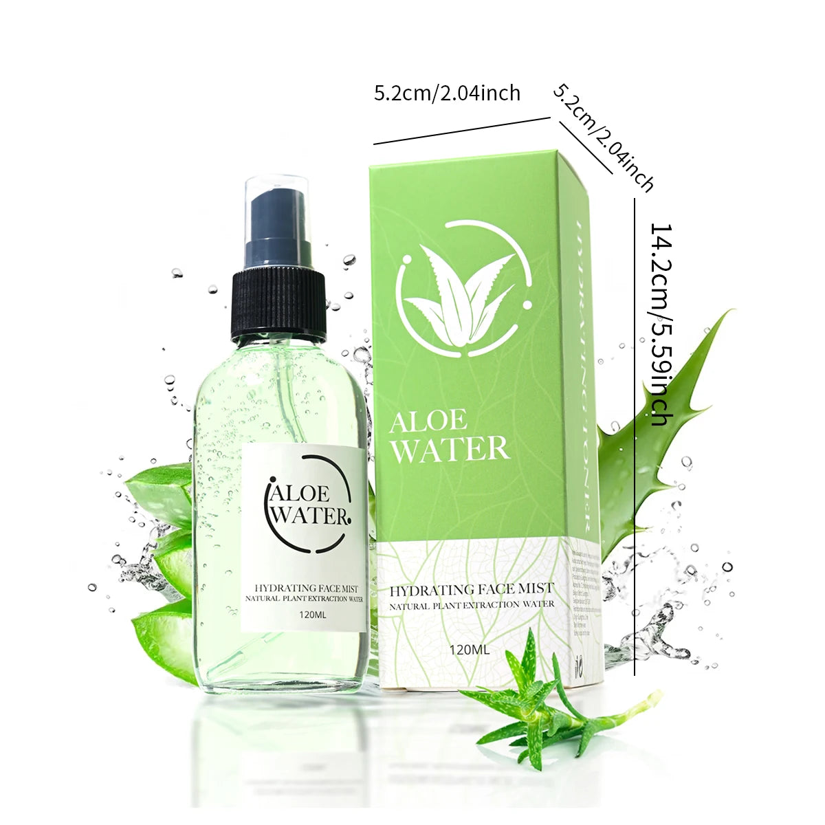 Aloe Vera Facial Moisturizing Toner 120ml – Hydrating Mist Facial Toner Spray Zpaxo