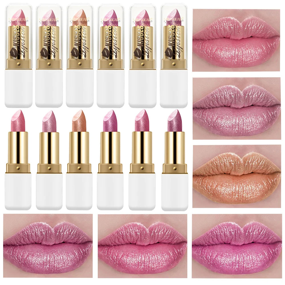 Sparkling Pearl Lip Gloss Easy Apply Waterproof Non Sticky