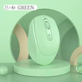 Wireless Mouse Battery Macaron Multicolor Portable Ergonomic Gaming Zpaxo green