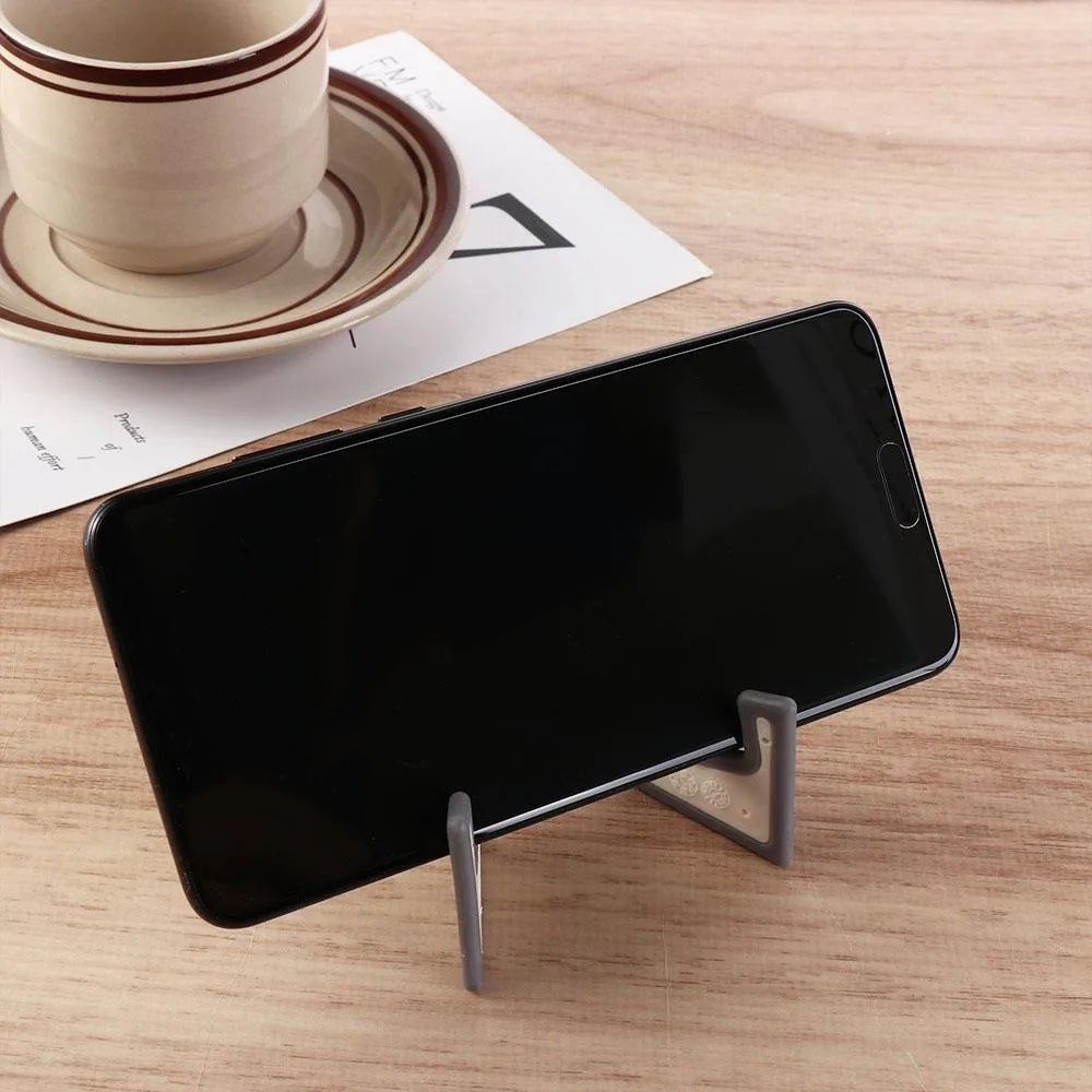 Keyring Desk Phone Holder Keychain Foldable Ultra Thin Keychain Mobile Phone Stand Lightweight Mini Zpaxo