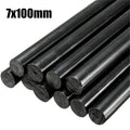 10Pcs 7x100mm 7x150mm Car Dent Repair Glue Sticks Car Body Paintless Dent Repair Black Hot Melt Strip Repairing Glue Stick Tools Zpaxo 10Pcs 7x100mm BLACK