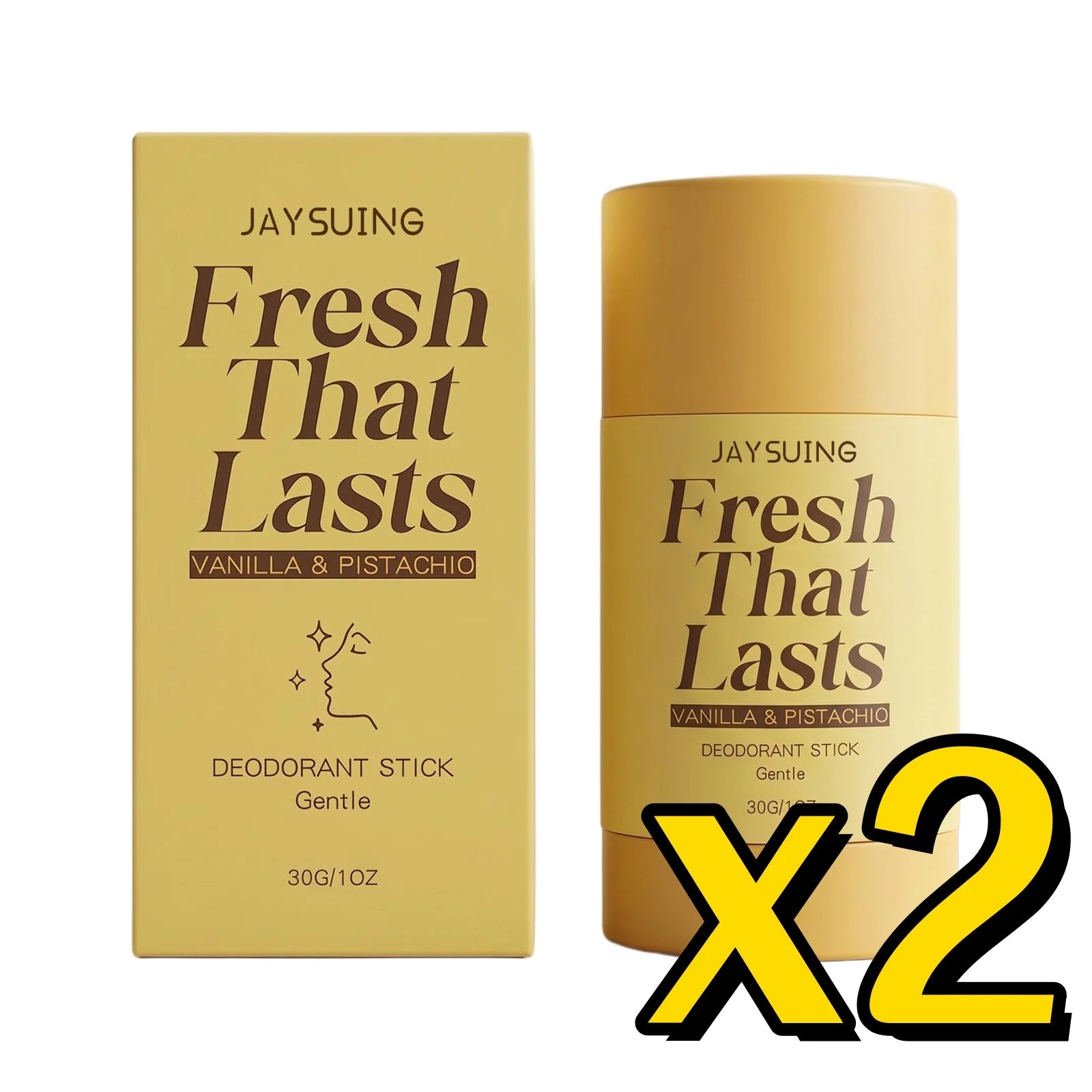 Vanilla Deodorant Antiperspirant Stick | Odor Control 30g Deodorant Stick Zpaxo 30g Boxed x 2