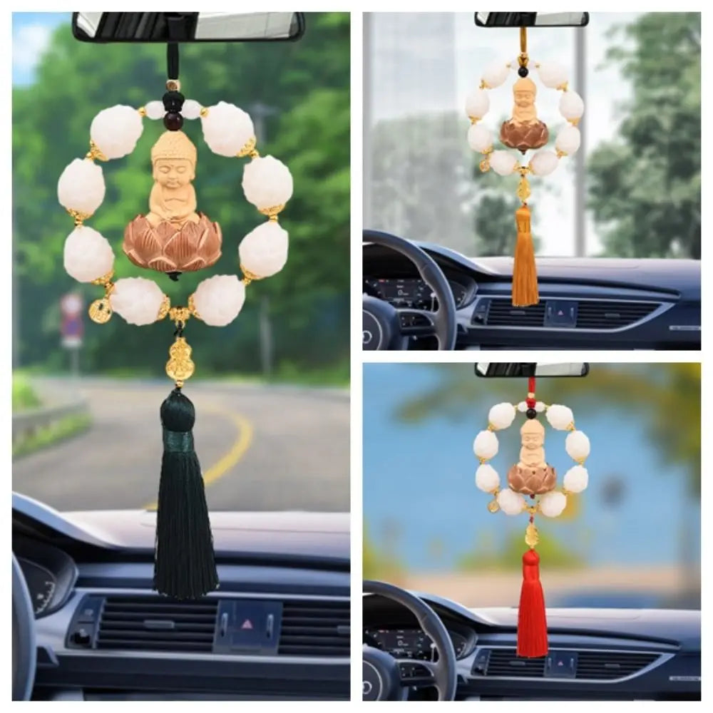 High-grade Circle Lotus Car Pendant Exquisite Good Luck Hanging Zpaxo