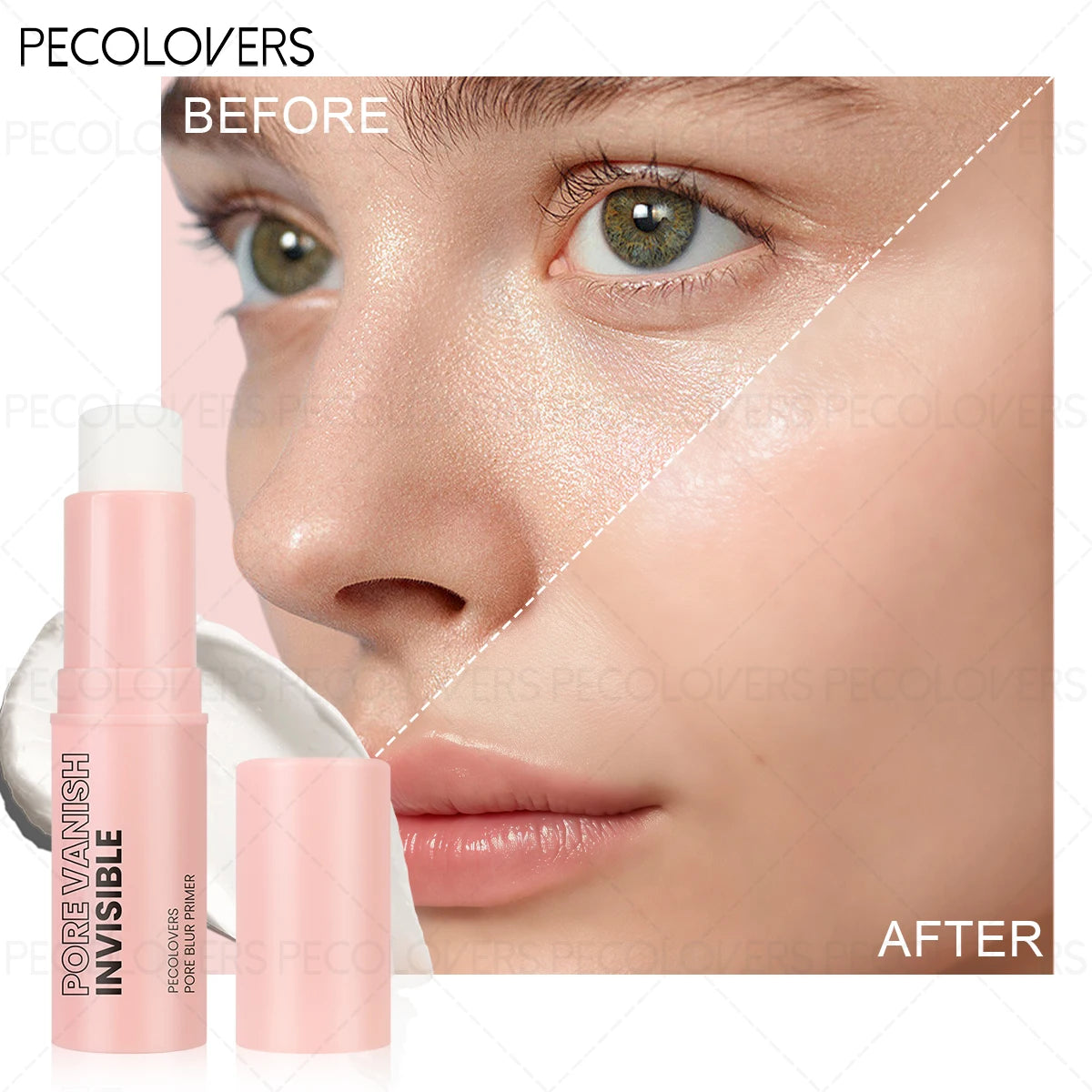 1PC Perfect Makeup Invisible Pore Base Stick - Soft Texture, Light and Non-greasy, Gentle, Hides Pores and Lemishes Zpaxo 01