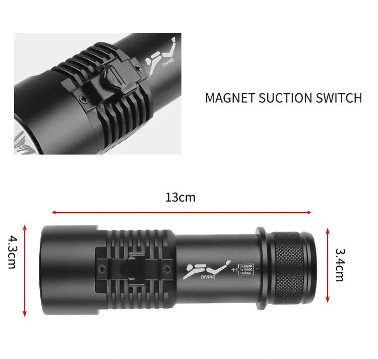 POCKETMAN 3800 Lumen LED Dive Light – IPX8 Waterproof Torch