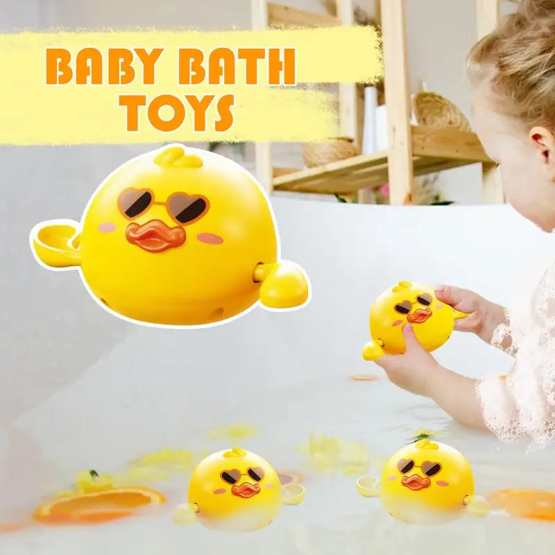 Toddler Bath Toys Floating Duck Bath Time Toys Educational Interactive Water Games Preschool Learning Fun Games For Kids Pool Zpaxo