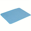 Summer Ice Silk Cooling Pet Mat – Dog & Cat Cushion Bed Pet Cooling Mat Zpaxo XS-40X30cm Blue