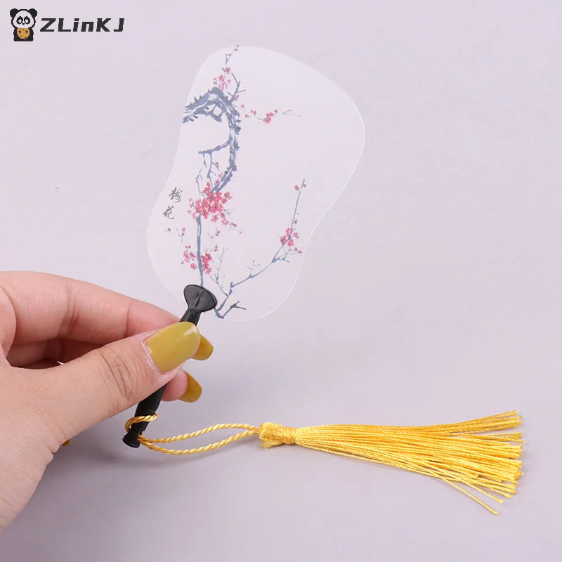 ▶2Pcs 1:12 Dollhouse Miniture Simulation palm-leaf fan Model Toy Home Decoration Accessories Zpaxo