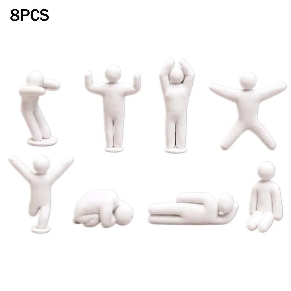 8PCS 3D Printed Mini Movable Chameleon Ornaments Paintable Cute Desktop Statue Creative Party Favors Home Desk Decor Zpaxo 8pcs