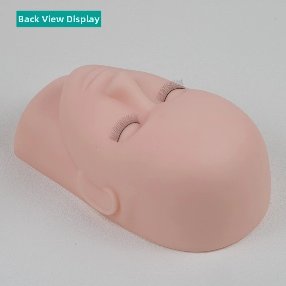 Soft Eyelash Extension Practice Model Silicone Simulation Faux Man Zpaxo