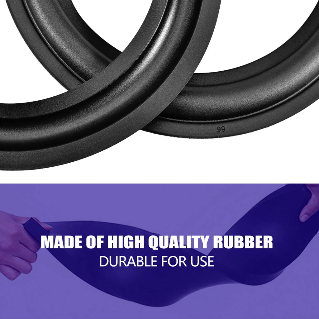 2pcs Speaker Edge Rubber 6 inch / 156mm Perforated Edge Surround Speaker Repair Parts Replacement Zpaxo