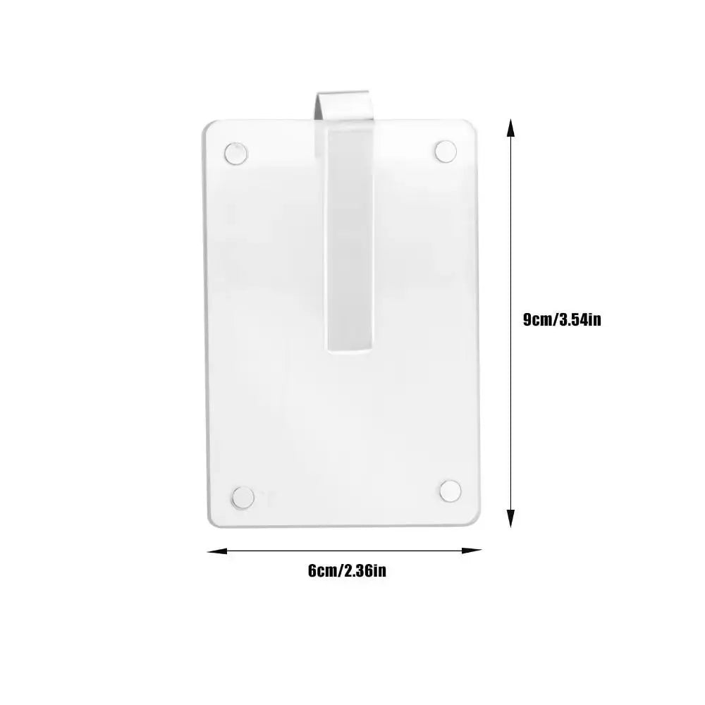 Lightweight Sun Visor Photo Holder UV Protection Transparent Magnetic Zpaxo