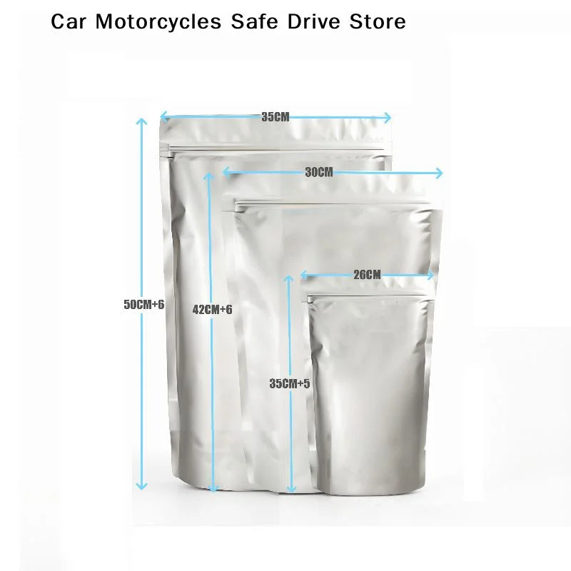CM10Pcs Aluminum Foil Stand-up Bags Reusable Airtight Smell Proof