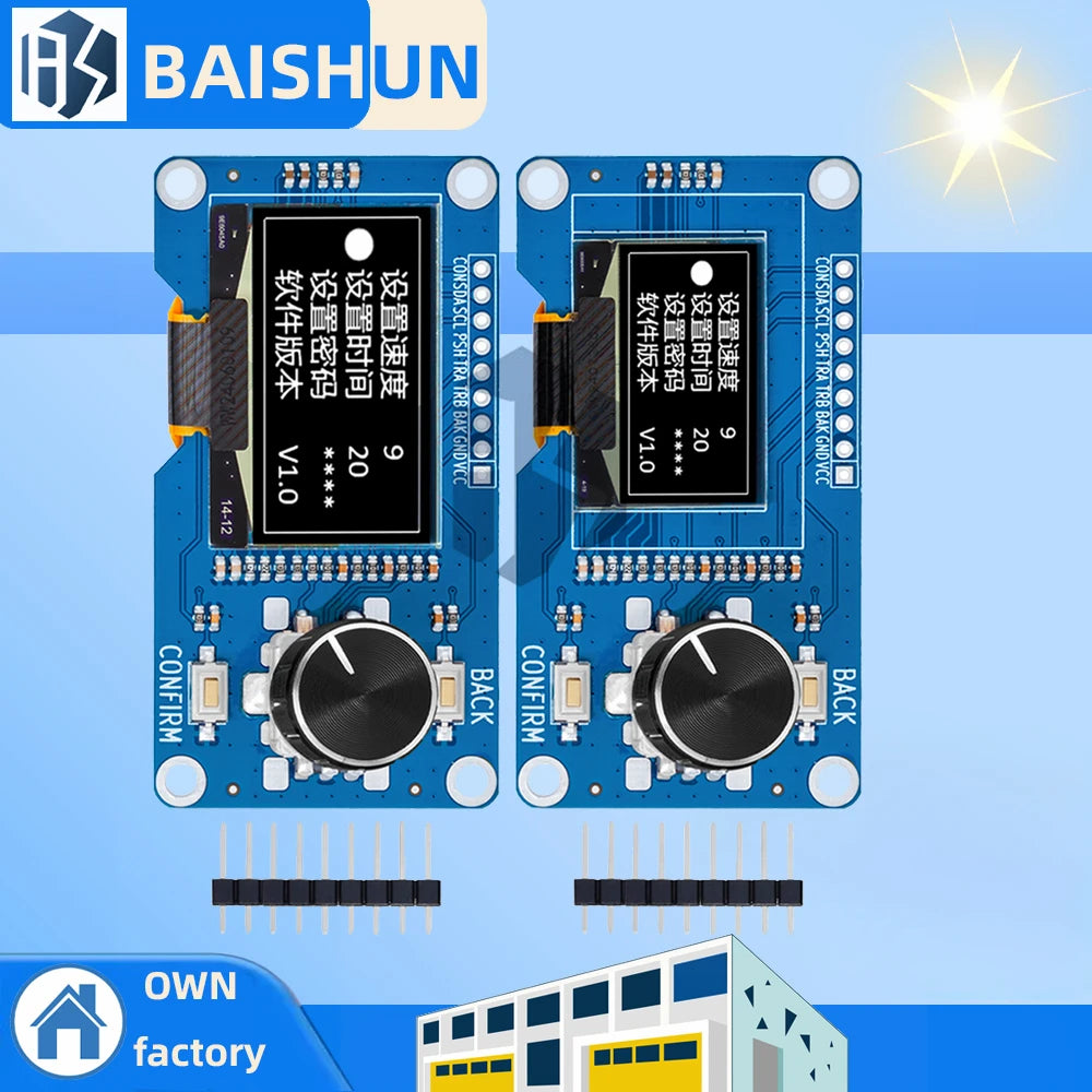 0 96 White Oled Display Screen Combined EC11 Rotary Encoder Module Zpaxo