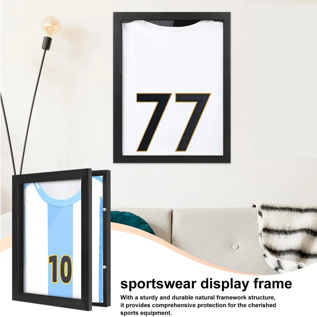 Sports Shirt Frame UV Protection Wall Display Case Home Shelf