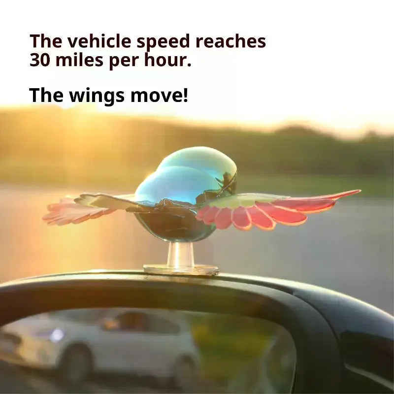 Flying Bird Car Ornament – Wind-Spinning Wing Vehicle Decor
