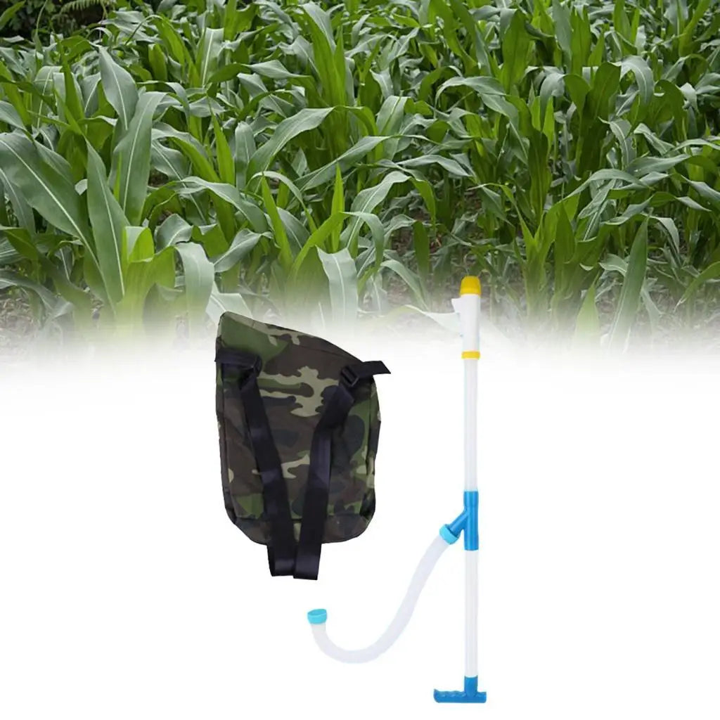 Garden Fertilizer Spreader Bag Handheld Broadcast Seeder Manure Zpaxo