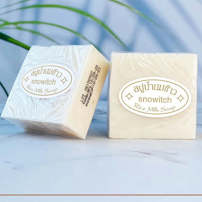 Thai Rice Milk Soap Bar – Moisturizing Handmade Cleanser Handmade Soap Bar Zpaxo