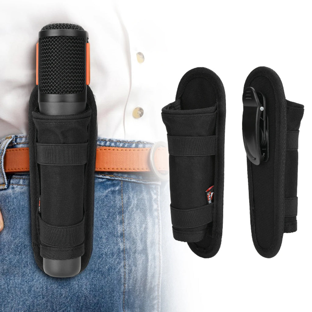 Waist Carrying Mic Pouch Nylon Microphone Storage Bag Universal Microphone Holder for Partybox Wireless Microphone Zpaxo
