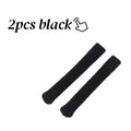 2pcs Soft Glasses Ear Pads – Plaid Non-Slip Cushion Sleeves, 4 Colors, Comfort & Secure Fit Zpaxo 2pcs black