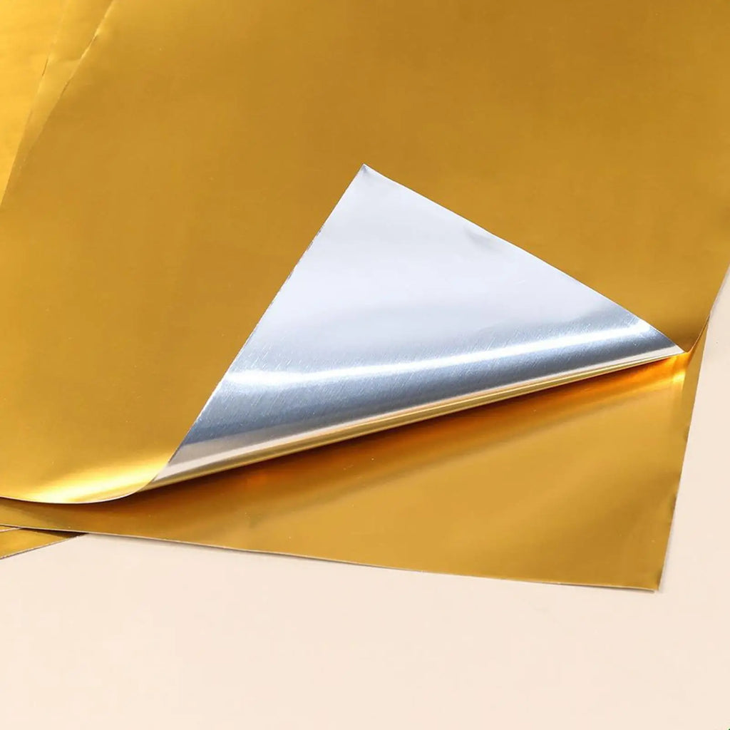 Metal Foil Paper 100 Sheets Shiny Aluminum Art Embossing Engraving