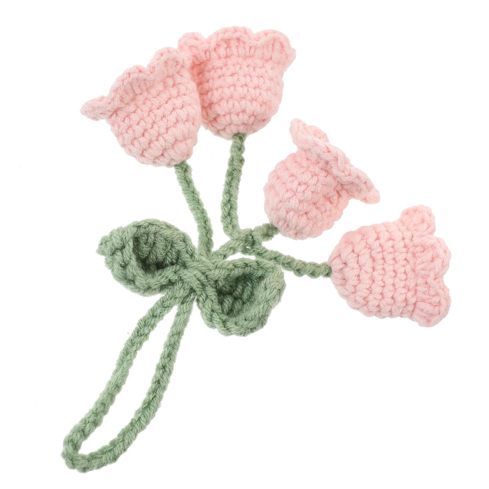 Adorable Knitted Convallaria Flower Pendant Crochet Hanging Ornament