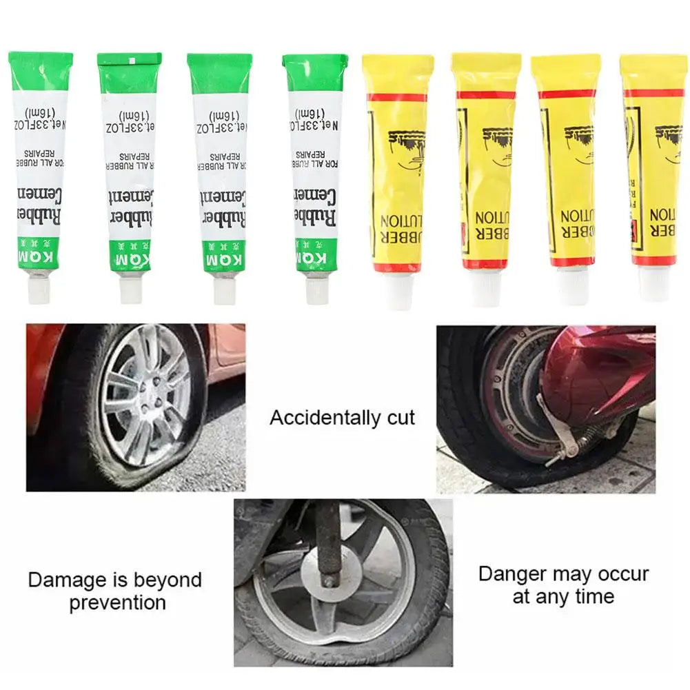 Car Tire Repair Glue – Waterproof & Heat Resistant (1/4/8 Pack) Tire Repair Glue Zpaxo