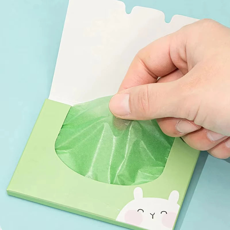 100pcs Fragrance Facial Oil Absorbing Paper facial absorbent paper Face Oil Absorbing Sheets Makeup Tools Skin Care for Women Zpaxo