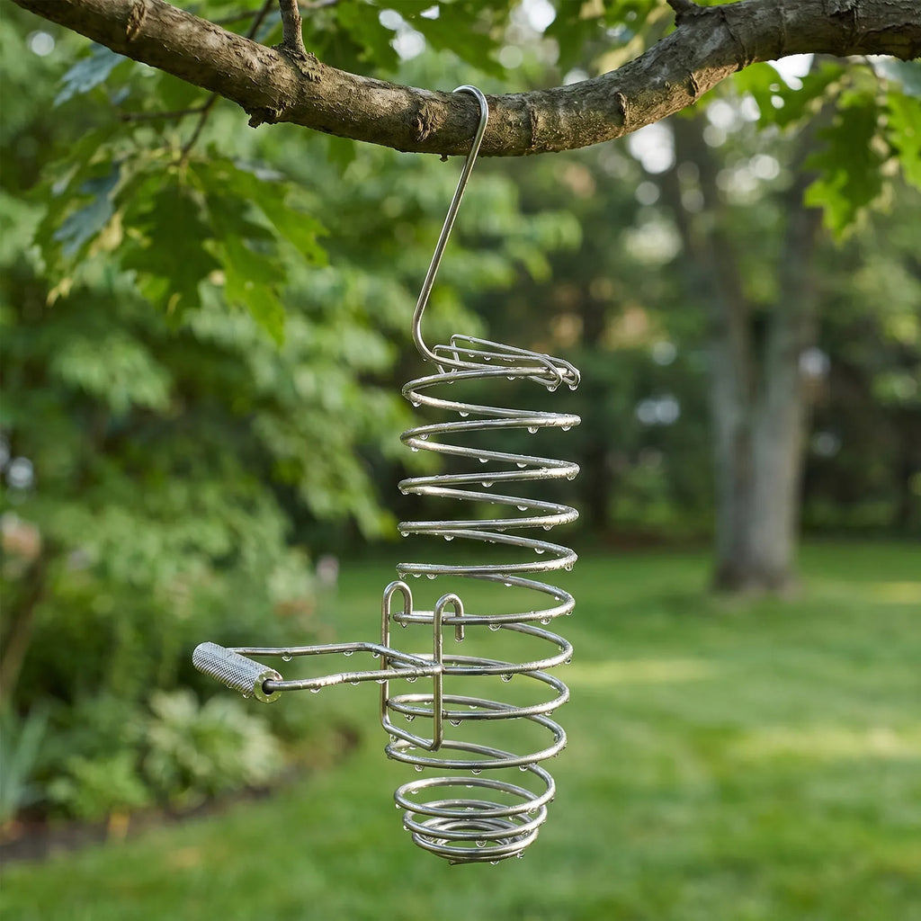 Squirrel Corn Cob Holder Stainless Steel Hanging Bird Feeder Stable