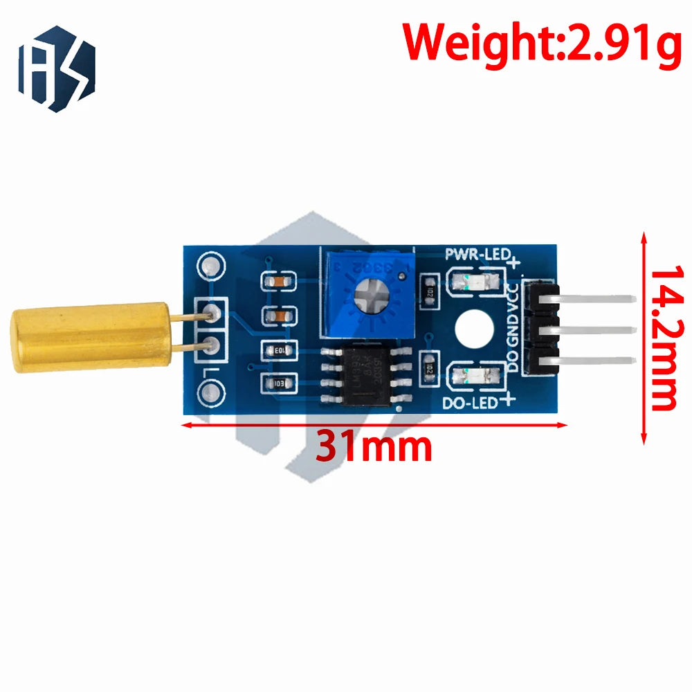 SW-520D Tilt Angle Sensor Module High-sensitivity Ball Switch Motion Zpaxo