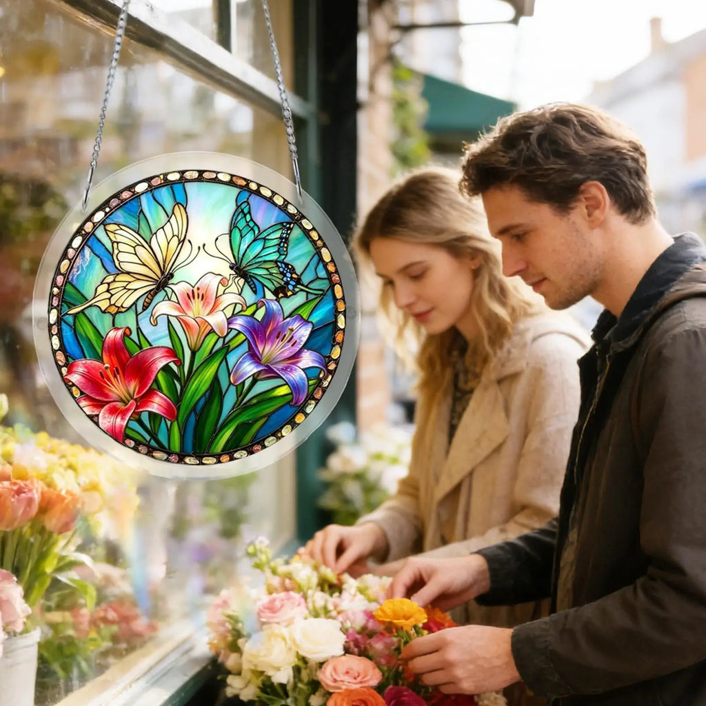 83 Acrylic Suncatcher Puzzle Window Stained Glass Animal Butterfly