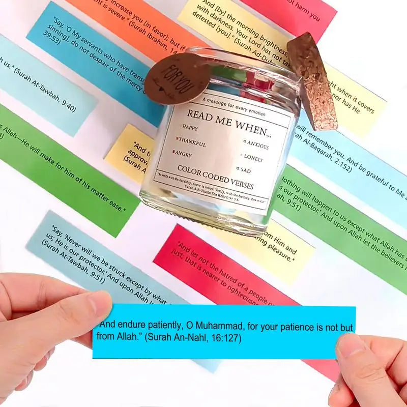 Quran Verse Jar Spiritual Comfort Verses Prayer Bottle Creative Every