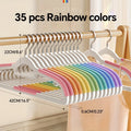 7 14 Heavy-duty Plastic Clothes Hangers Shoulder Protection Non-slip