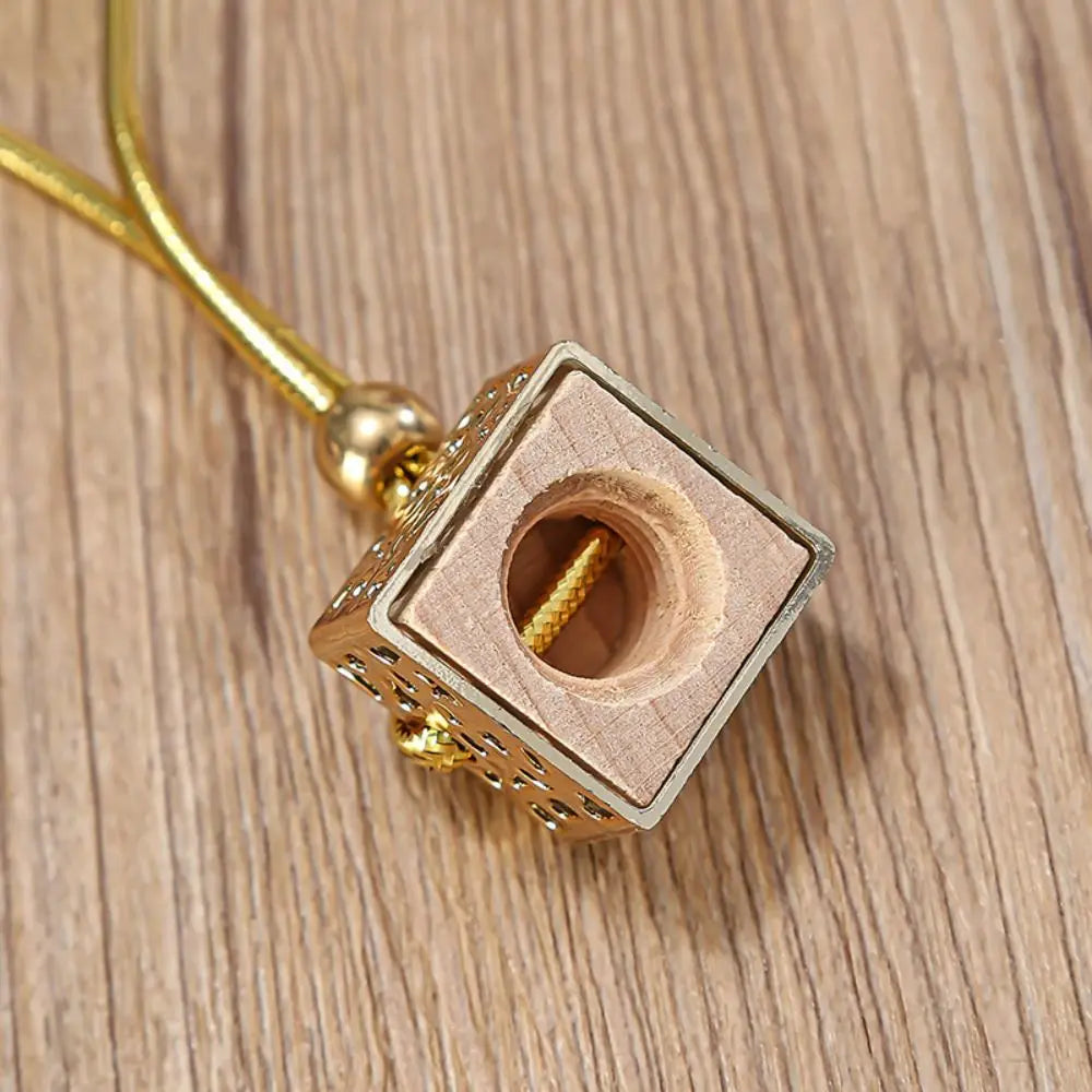 Portable Perfume Bottle Glass Pendant Car Fragrant Capsule Refillable Zpaxo