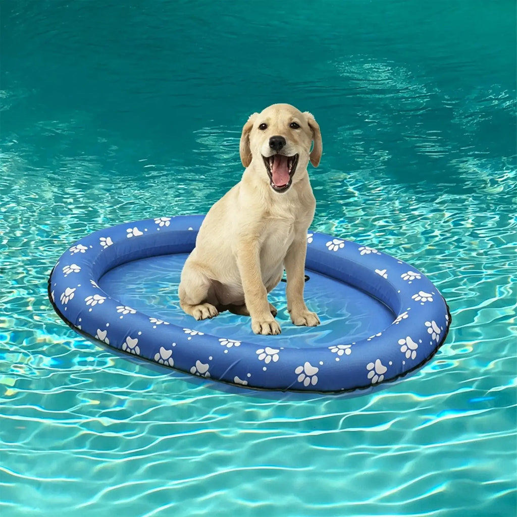 Dog Pool Float Waterproof Portable Foldable Swimming Soft Cooling Pet