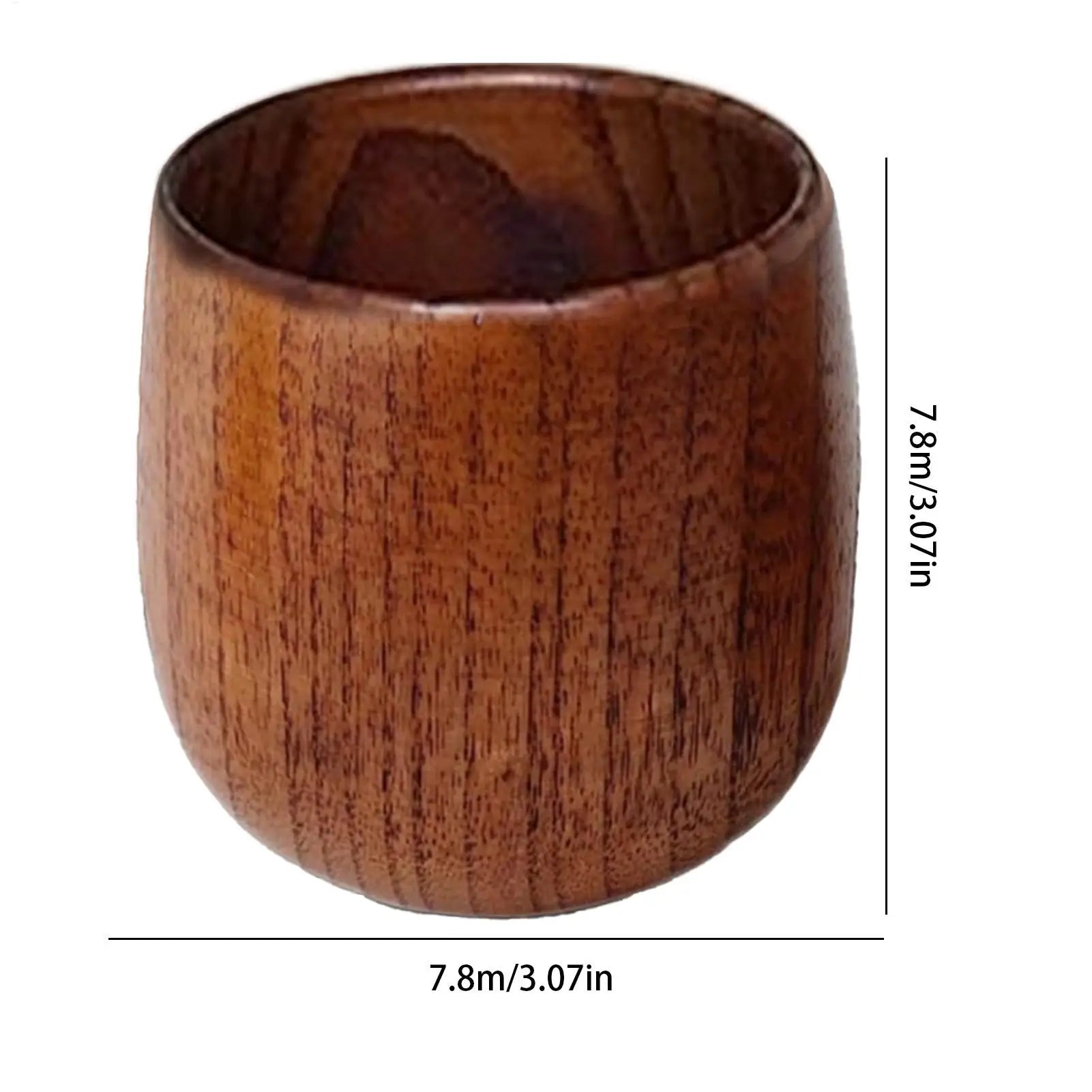 Rustic Wooden Whiskey Cups Handmade Charred Drinking Glasses Vintage