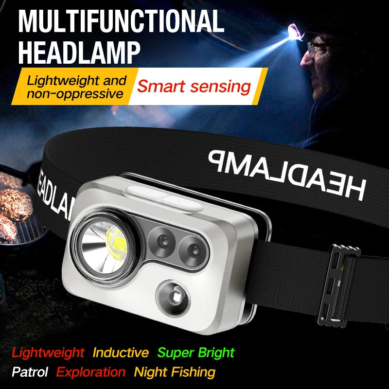 Hiking Patrol Portable Intelligent Sensing Spotlight Long-range