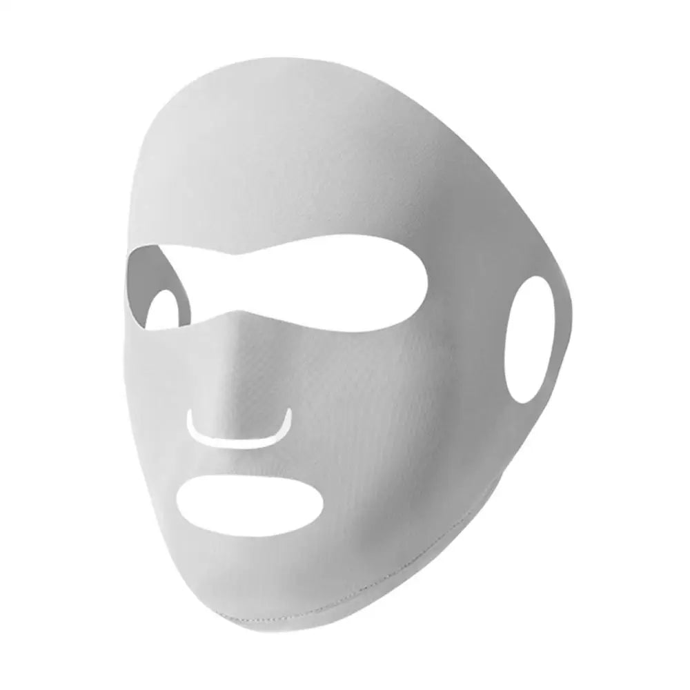 Full-Face UV Sun Protection Mask – Breathable Ice Silk UV Sun Face Mask Zpaxo Light Gray