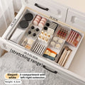 Expandable Drawer Organizers Desktop Cosmetic Organizer Stationery Organizer Adjustable for Kitchen Spoons Forks Knives Drawer Zpaxo Scalable-C