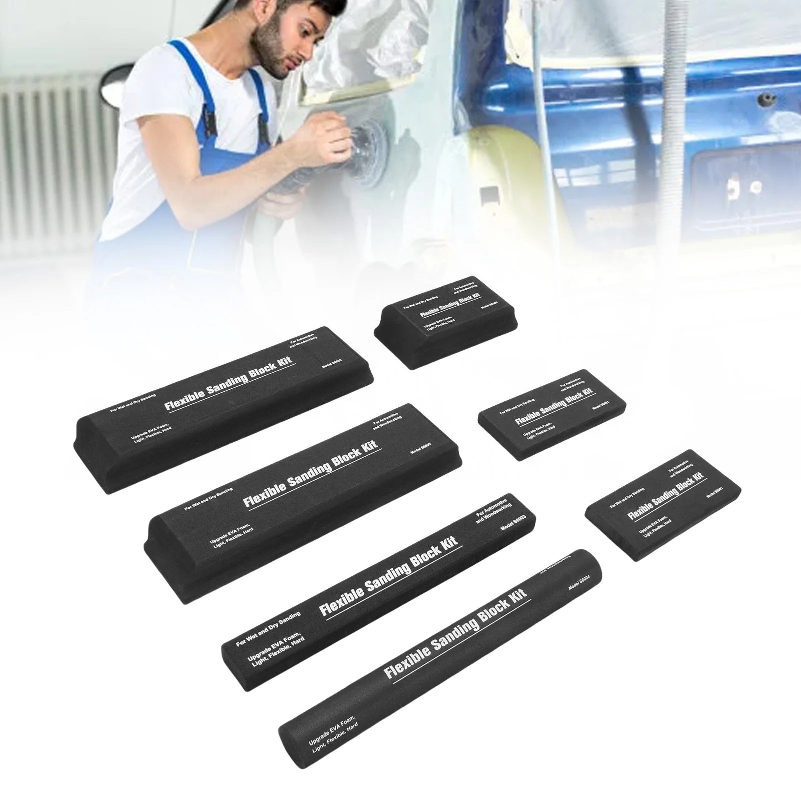Sanding Block Papers EVA Accurate Control Comfortable Grip Flexible