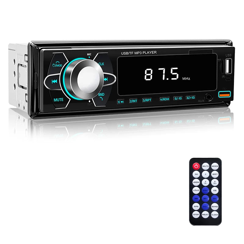 HIPPCRON Car MP3 Player Supports Wireless Call Connection 7 Light