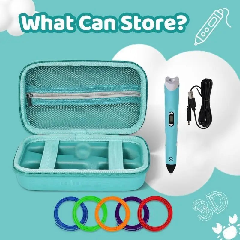652F Minimalist for SCRIB3D P1 3D Pen Storage Case Childrens Craft Projects Accessory Zpaxo