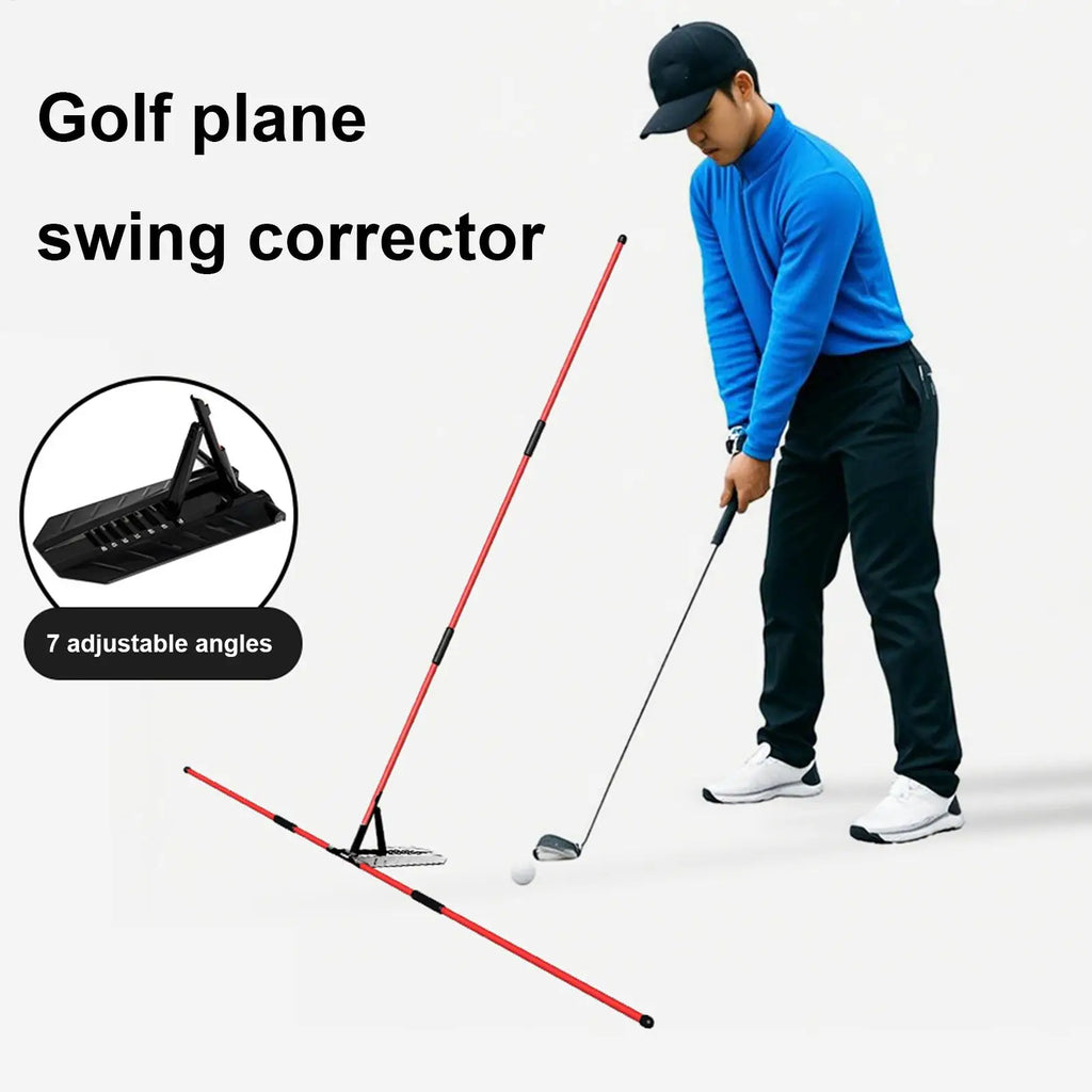 Golf Swing Alignment Rod Sticks Holder Angle Adjustment Postures